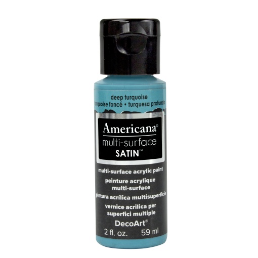 Tinta DECOART AMERICANA Multi-surface Satin Turquesa Profundo 59ml DA524-30