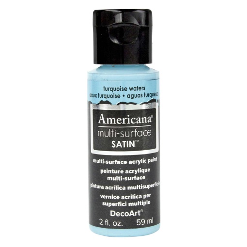 Tinta DECOART AMERICANA Multi-surface Satin Águas Turquesa 59ml DA525-30