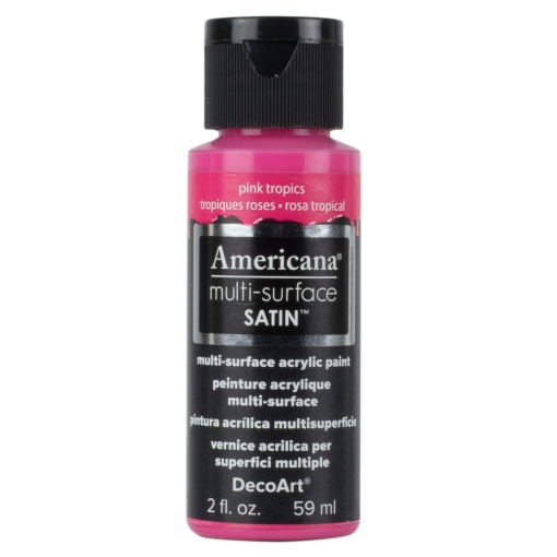 Tinta DECOART AMERICANA Multi-surface Satin Rosa Tropical 59ml DA561-30
