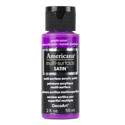 Tinta DECOART AMERICANA Multi-surface Satin Roxo Pôr-do-sol 59ml DA568-30