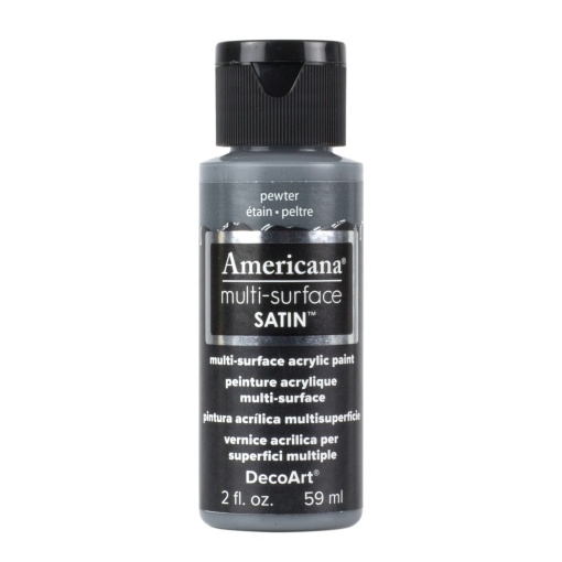 Tinta DECOART AMERICANA Multi-surface Satin Cinzento Peltre 59ml DA569-30