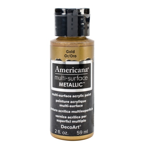 Tinta DECOART AMERICANA Multi-surface Metallic Dourado 59ml DA553-30