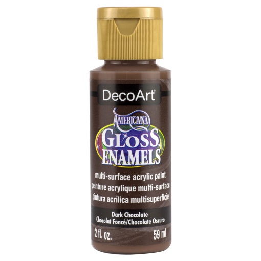 Tinta DECOART AMERICANA Gloss Enamels para Vidro Chocolate Negro 59ml DAG65-30