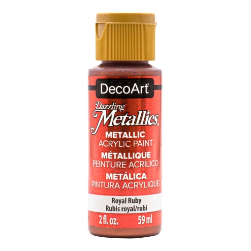 Tinta DECOART Dazzling Metallics rubi real 59ml DA074