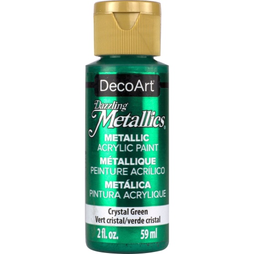 Tinta DECOART Dazzling Metallics Verde Cristal 59ml DAO76-3
