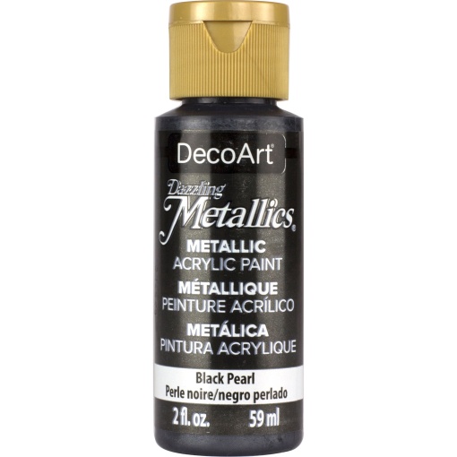 Tinta DECOART Dazzling Metallics Preto Pérola 59ml DA127-3