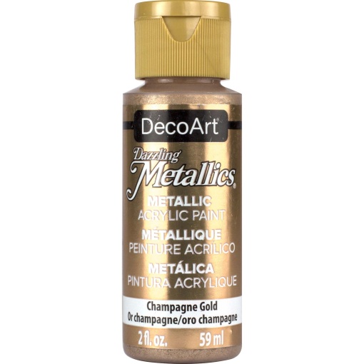 Tinta DECOART Dazzling Metallics Dourado Champanhe 59ml DA202-3