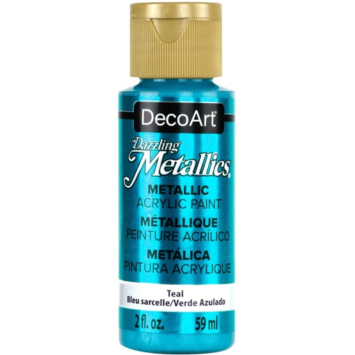 Tinta DECOART Dazzling Metallics Petróleo Suave 59ml DA322-3
