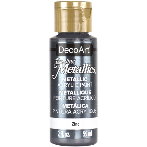 Tinta DECOART Dazzling Metallics Zinco 59ml DA339-3
