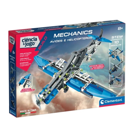 Laboratório de Mecânica - Aviões Helicópteros CLEMENTONI Ciência & Jogo Technologic