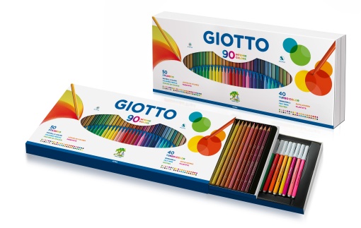 Conjunto GIOTTO Stilnovo 50 Lápis de Cor+40 Marcadores