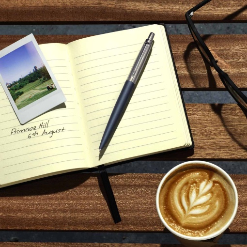 Esferográfica PARKER Jotter XL Primrose azul mate Chrome Trim