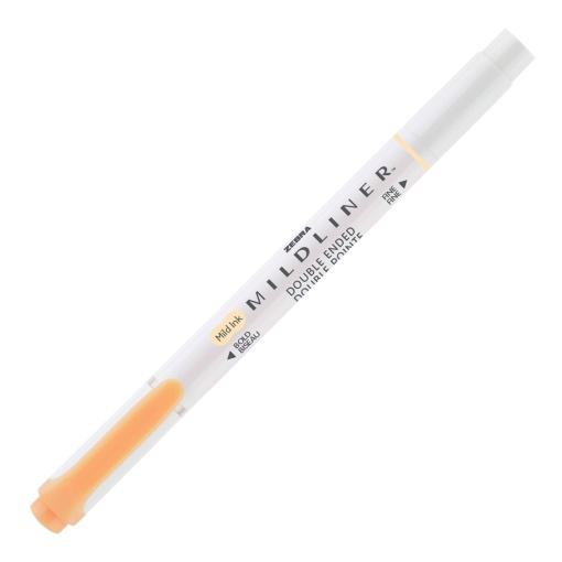 Sublinhador ZEBRA Mildliner 2 Pontas Laranja