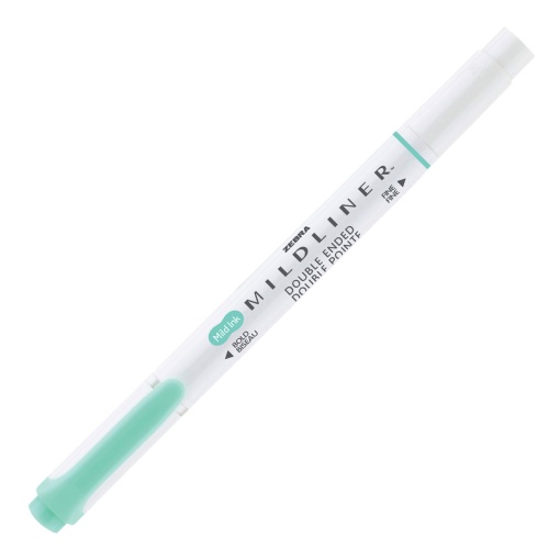 Sublinhador ZEBRA Mildliner 2 pontas verde
