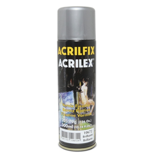 Verniz ACRILEX Acrilfix brilhante spray 300ml