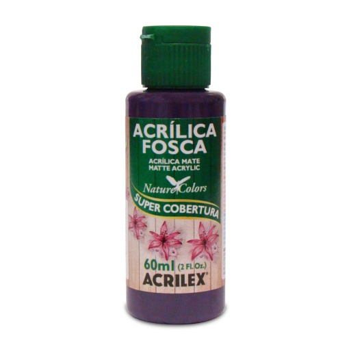 Tinta Acrílica Fosca ACRILEX Nature COLORS Violeta Escuro 917 60ml
