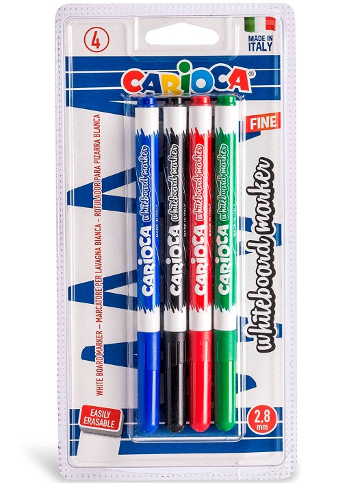 Marcador para quadro branco CARIOCA - 4 cores