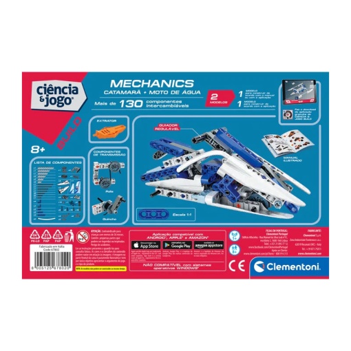 Laboratório de Mecânica - Catamarã e Moto de Água CLEMENTONI Ciência & Jogo Technologic