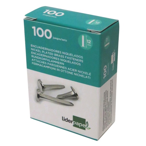 Ataches nº 0 12mm Caixa com 100 Lider
