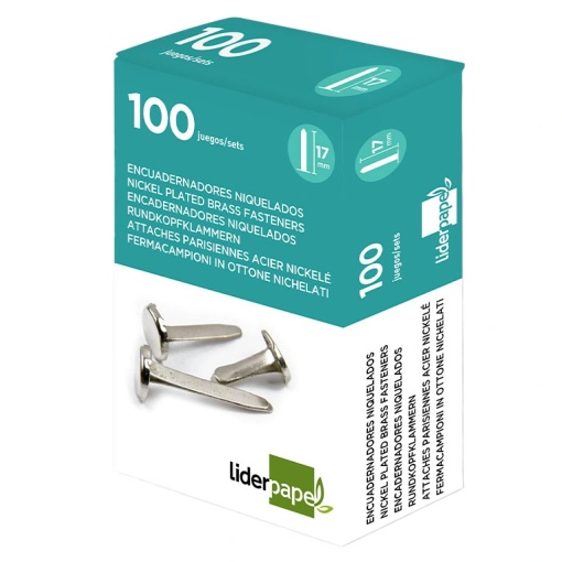 Ataches nº 2 17mm Caixa com 100 Lider