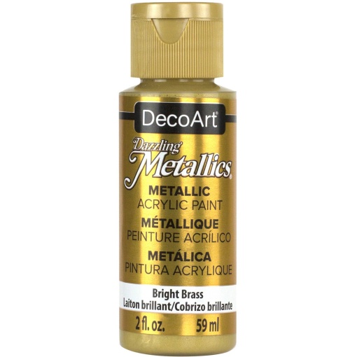 Tinta DECOART Dazzling Metallics Latão Claro 59ml DA338-3