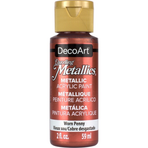 Tinta DECOART Dazzling Metallics Moeda Desgastada 59ml DA287-3