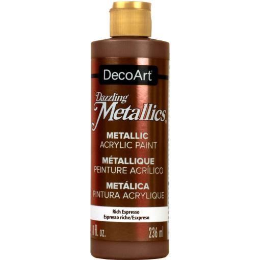 Tinta DECOART Dazzling Metallics Espresso Rico 236ml DA245-64