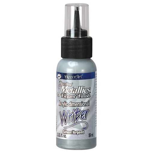 Tinta DECOART Dazzling Metallics para Contorno Prateado 59ml DAW70-3