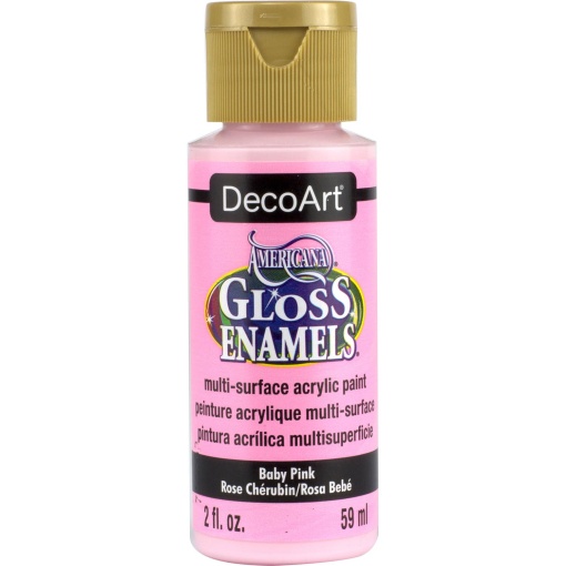 Tinta DECOART AMERICANA Gloss Enamels para Vidro Rosa Bebé 59ml DAG31-30