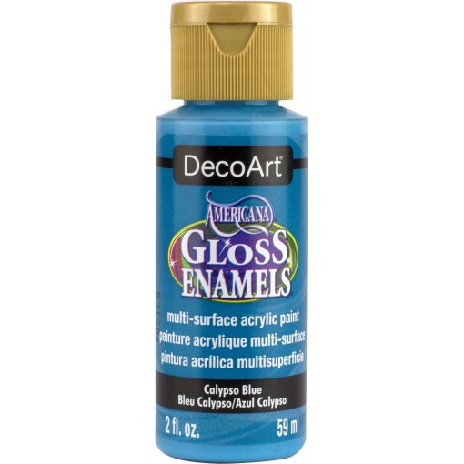Tinta DECOART AMERICANA Gloss Enamels para Vidro Azul Calypso 59ml DAG234-30