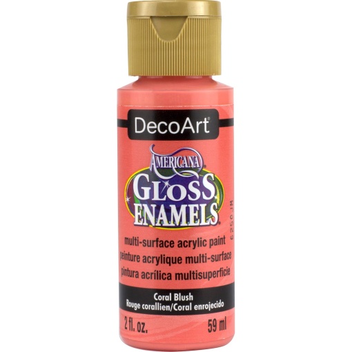 Tinta DECOART AMERICANA Gloss Enamels para Vidro Coral 59ml DAG292-30