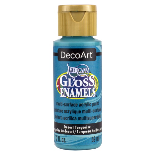 Tinta DECOART AMERICANA Gloss Enamels para Vidro Turquesa Deserto 59ml DAG44-30