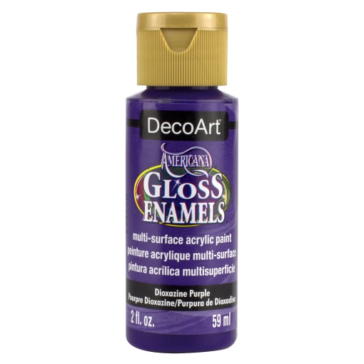 Tinta DECOART AMERICANA Gloss Enamels para Vidro Púrpura Dioxazine 59ml DAG101-30
