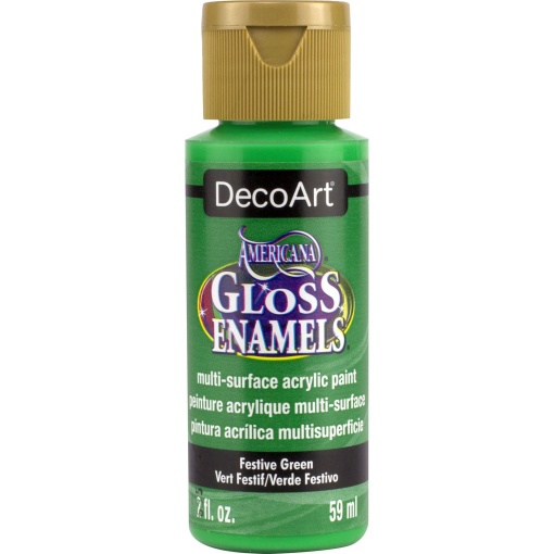 Tinta DECOART AMERICANA Gloss Enamels para Vidro Verde Festivo 59ml DAG230-30