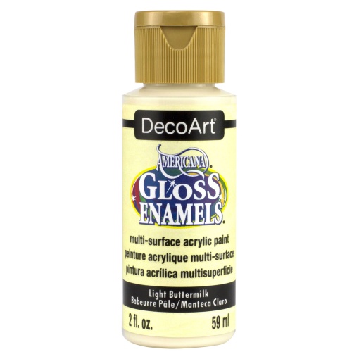 Tinta DECOART AMERICANA Gloss Enamels para Vidro Soro Leite Claro 59ml DAG164-30