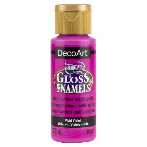 Tinta DECOART AMERICANA Gloss Enamels para Vidro Violeta Vivo 59ml DAG232-30