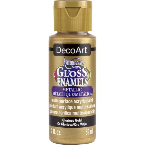 Tinta DECOART AMERICANA Gloss Enamels para Vidro Dourado 59ml DAG71-30