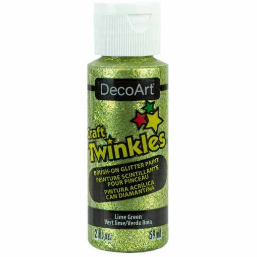 Tinta DECOART CRAFT Twinkles Glitter Verde Lima 59ml DCT16-3