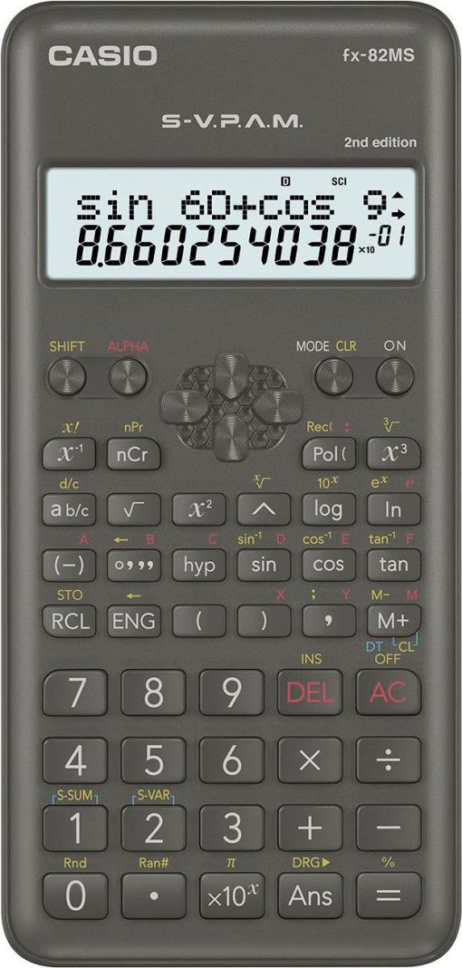 Calculadora Científica CASIO Fx-82MS Preto 10 Dígitos