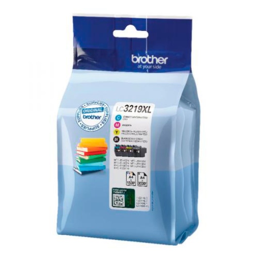 Tinteiro BROTHER LC3219XL VALBP Pack 4 Cores MFCJ6530DW/MFCJ6930DW Alta Capacidade