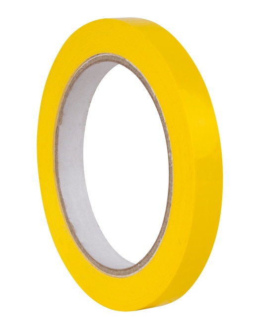 Fita Adesiva para Fechar Sacos 66mx12mm Amarelo APLI 17000