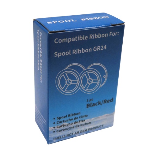 Fita Calculadora Nylon 13mmx6m Preto/Vermelho 2 Bobines SEIKO