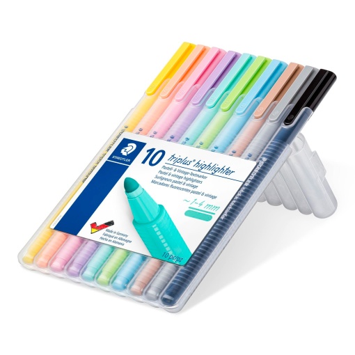 Sublinhador STAEDTLER Triplus Pastel+Vintage - 10 cores