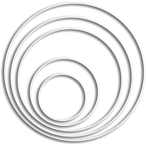 Argola metálica 35cm branco revestida MEYCO