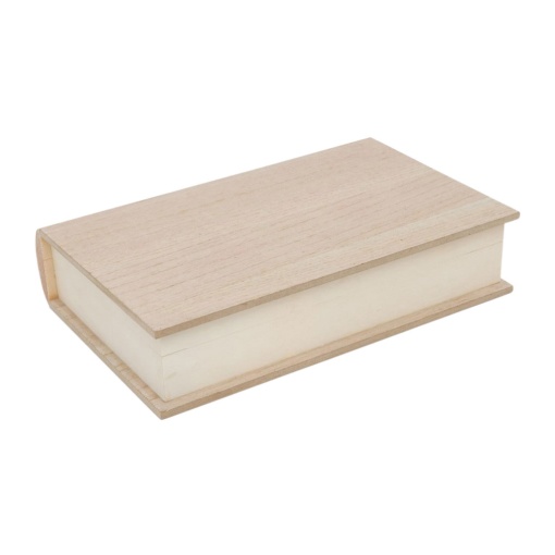 Caixa Livro de Madeira 23x15x5,3cm