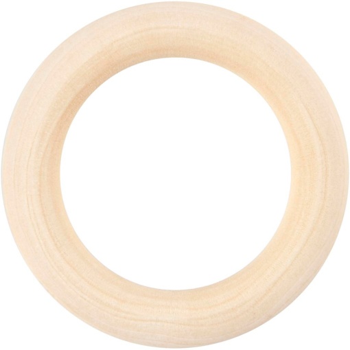 Argola de madeira 55mm com 6