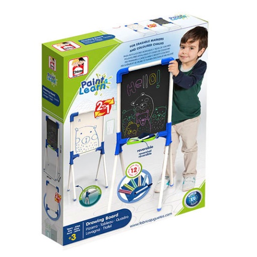 Quadro Duplo Magnético/Ardósia Paint & Learn com Acessórios CHICOS