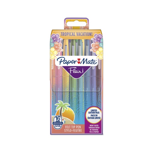 Marcador Paper Mate Flair 0,7mm 16 cores