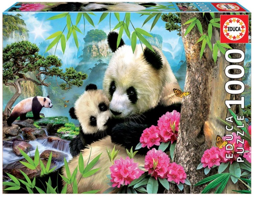 Puzzle EDUCA 1000 peças Ursos Panda