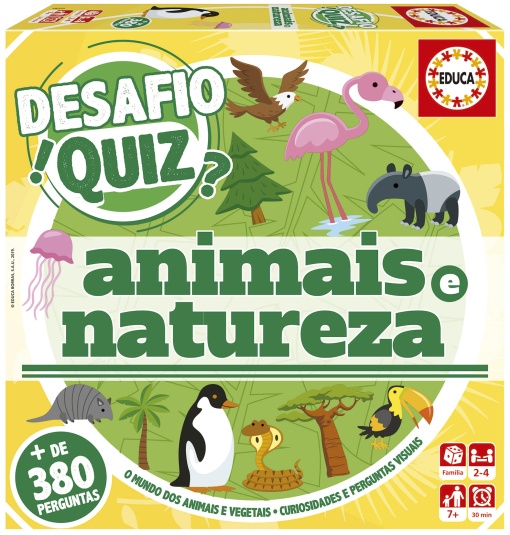 Desafio Quiz Animais e Natureza EDUCA